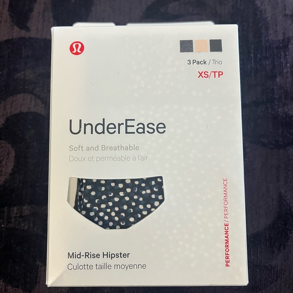 NWT Lululemon Under Ease mid rise Hipster *3pack
